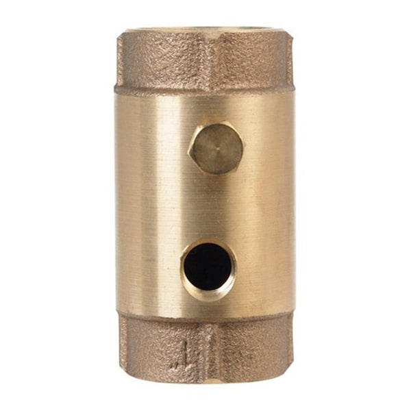 Campbell CVB-4TLF 200 PSI 1 in. FIP x 1 in. FIP 0.25 in. FIP Lead Free Brass Control Check Valve 4509410 - main